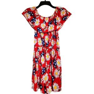 Vibrant Daisy Floral Romper